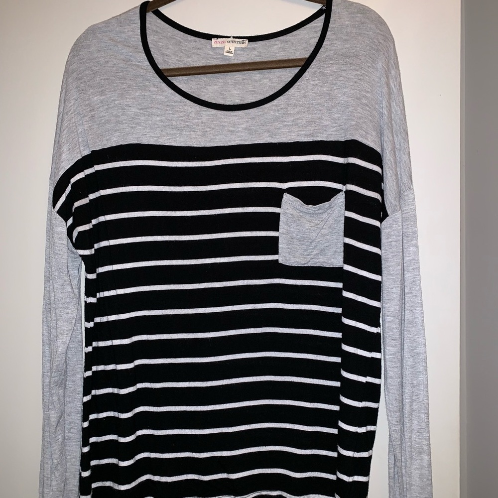 Black, White, and Gray shirt